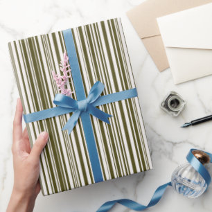 Cadeau Papier à écorce vert olive personnalisé