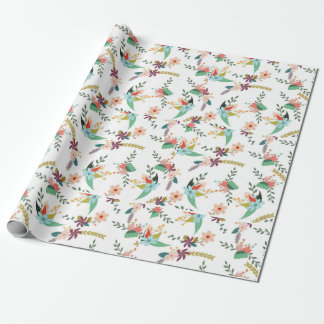 Cadeau Papier à enveloppement à écran floral