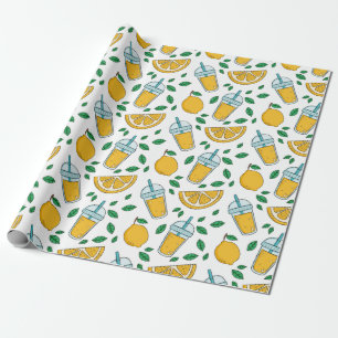 Cadeau Papier à enveloppement à la citronnelle
