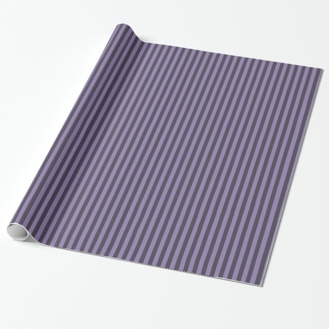 Cadeau Papier à enveloppement à rayures violettes (Déroulé)