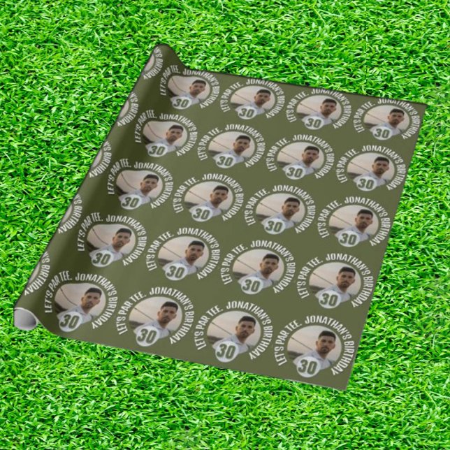 Cadeau Papier à enveloppement à thème masculin (Wrap Your Swing in Style!)