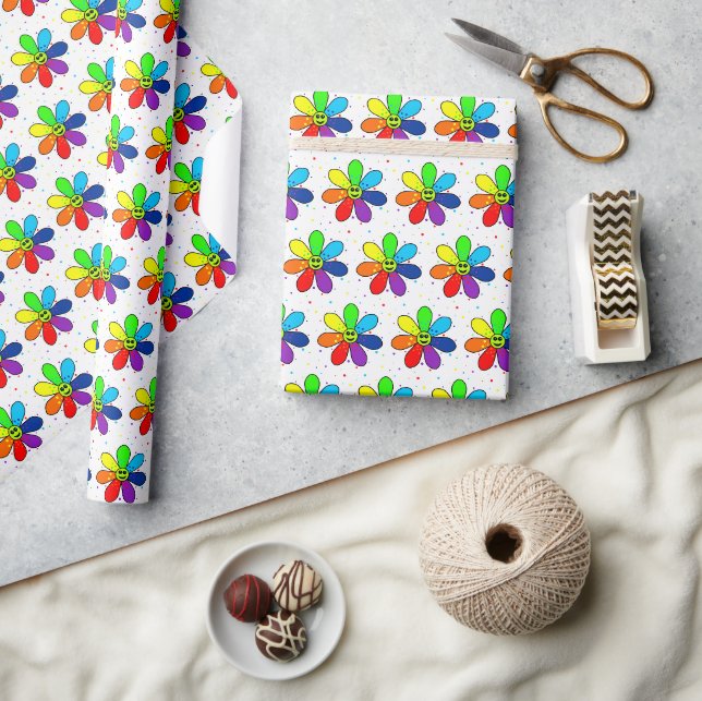 Cadeau Papier à enveloppement arc-en-ciel (Artisanat)