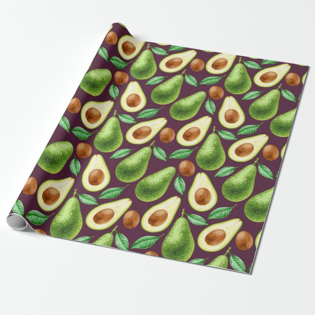 Cadeau Papier à enveloppement Avocado (Déroulé)