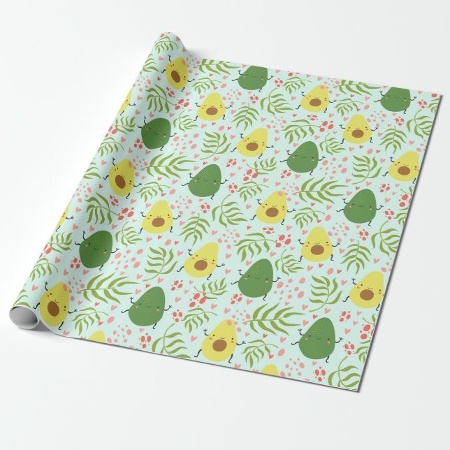 Cadeau Papier à enveloppement Avocado (Déroulé)