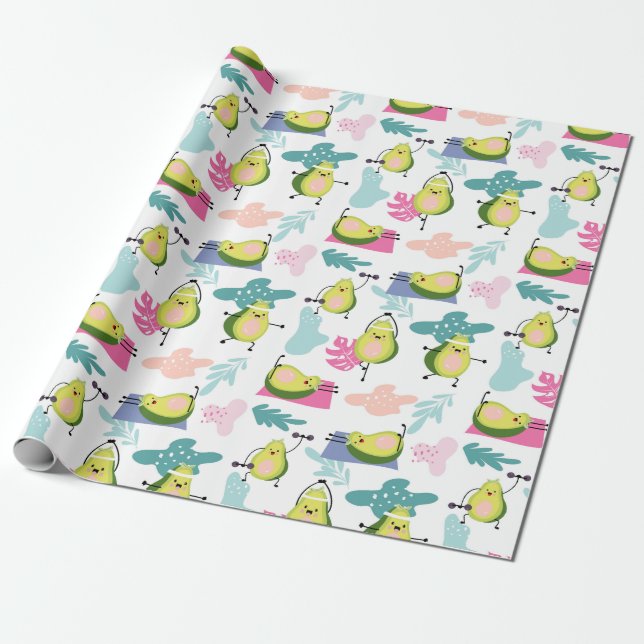 Cadeau Papier à enveloppement Avocado (Déroulé)