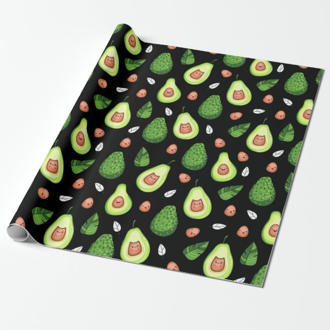 Cadeau Papier à enveloppement Avocado (Déroulé)