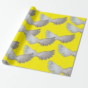 Cadeau Papier à enveloppement blanc des ailes