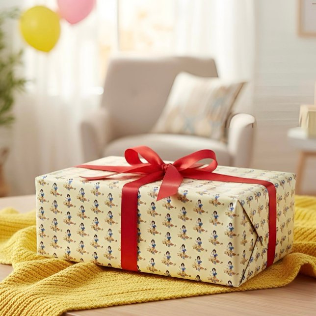 Cadeau Papier à enveloppement blanc neige (Créateur téléchargé)