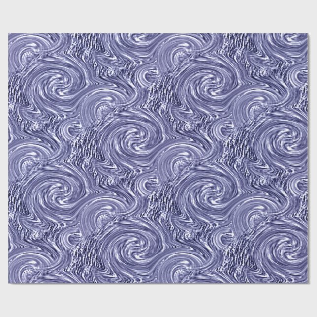 Cadeau Papier à enveloppement bleu gris (Plat)