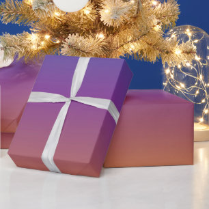 Cadeau Papier à enveloppement bleu, violet et orange
