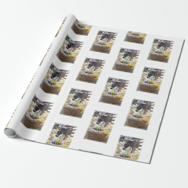 Cadeau Papier à enveloppement "Bonne Pâques" (Déroulé)