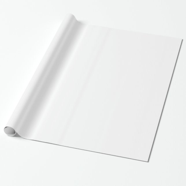 Cadeau Papier à enveloppement brillant blanc (Déroulé)