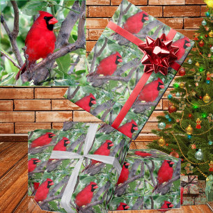 Cadeau Papier à enveloppement cardinal