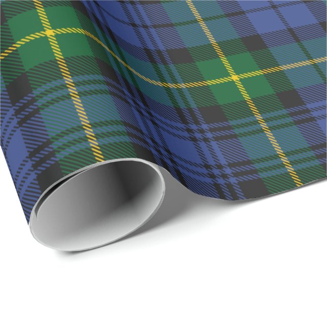 Cadeau Papier à enveloppement Clan Gordon Tartan (Coin rond)