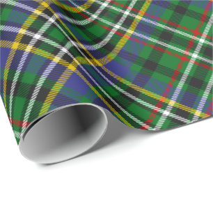 Cadeau Papier à enveloppement Clan Scott Green Tartan
