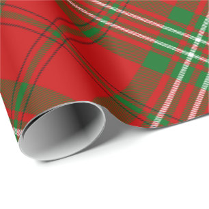 Cadeau Papier à enveloppement Clan Scott Red Tartan