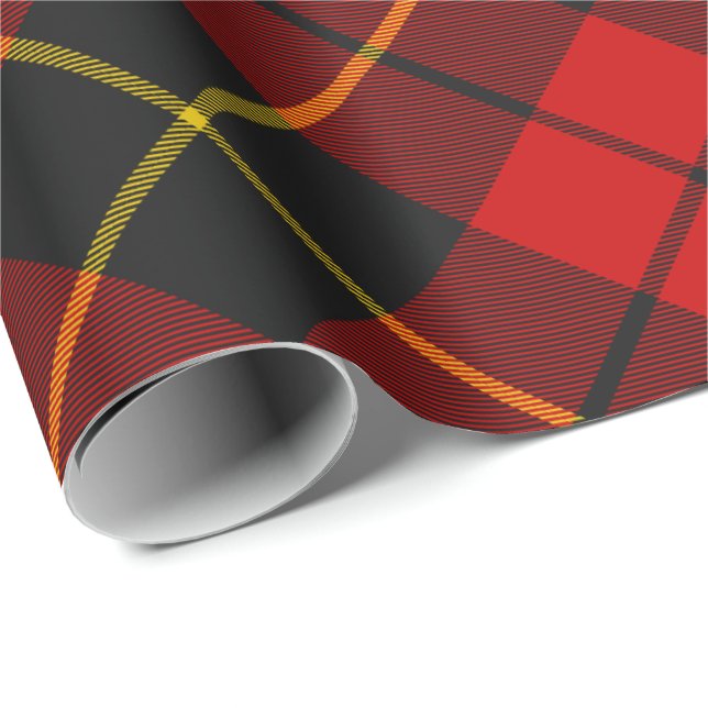 Cadeau Papier à enveloppement Clan Wallace Tartan (Coin rond)