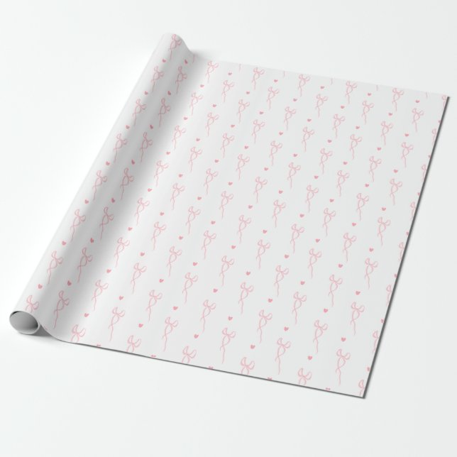 Cadeau Papier à enveloppement Coquette Rose (Déroulé)
