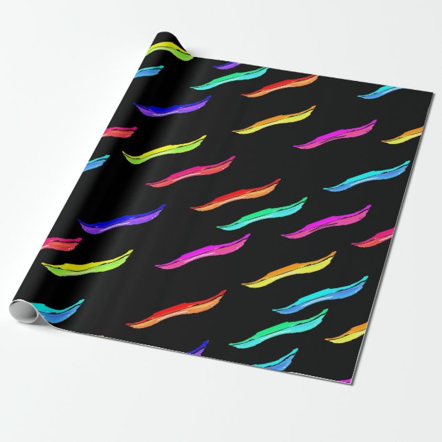 Cadeau Papier à enveloppement couleur (Déroulé)