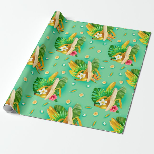Cadeau Papier à enveloppement de banane (Déroulé)
