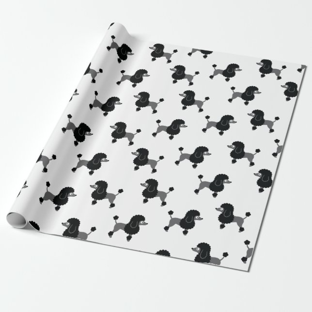 Cadeau Papier à enveloppement de caniche (Déroulé)