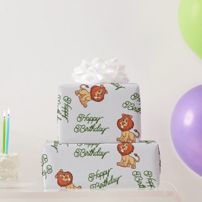 Cadeau Papier à enveloppement de lion (Cadeaux de fête)