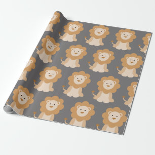 Cadeau Papier à enveloppement de lion