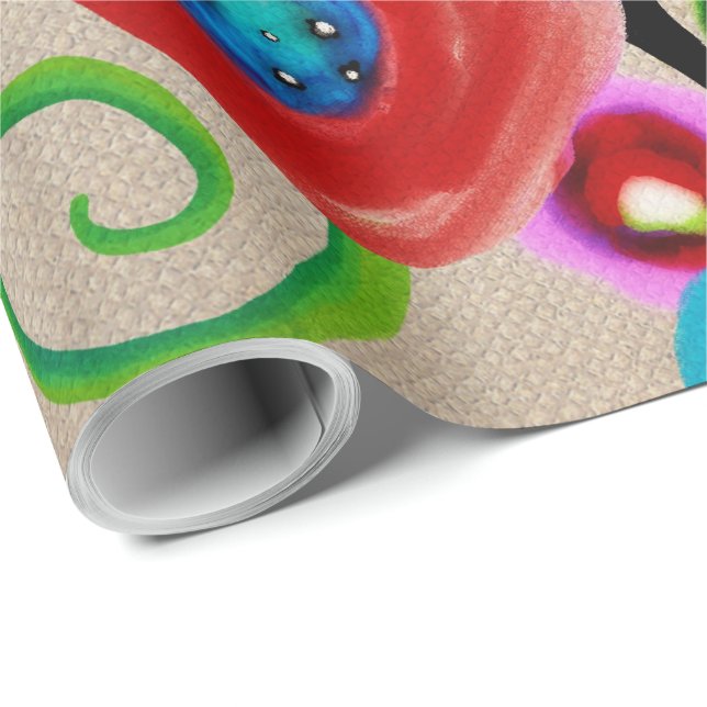 Cadeau Papier à enveloppement de luxe Ranunculus (Coin rond)