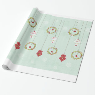 Cadeau Papier à enveloppement de Noël Bales Holly