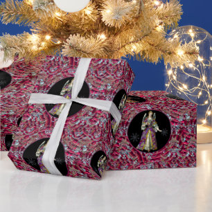 Cadeau Papier à enveloppement de Noël de l'Ange de Neige 