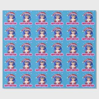 Cadeau Papier à enveloppement de Noël Père Noël, anime