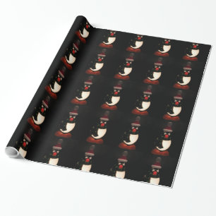 Cadeau Papier à enveloppement de pingouin