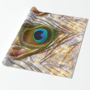 Cadeau Papier à enveloppement de plumes de paquebot éti