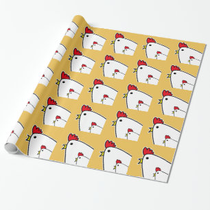 Cadeau Papier à enveloppement de poulets