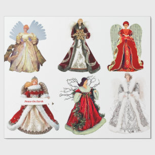Cadeau Papier à enveloppement des anges de Noël