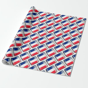 Cadeau Papier à enveloppement du drapeau français