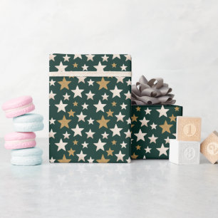 Cadeau Papier à enveloppement élégant Motif étoilé