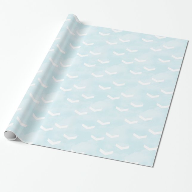 Cadeau Papier à enveloppement "Flèches dans le ciel" (Déroulé)