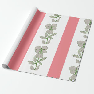 Cadeau Papier à enveloppement floral