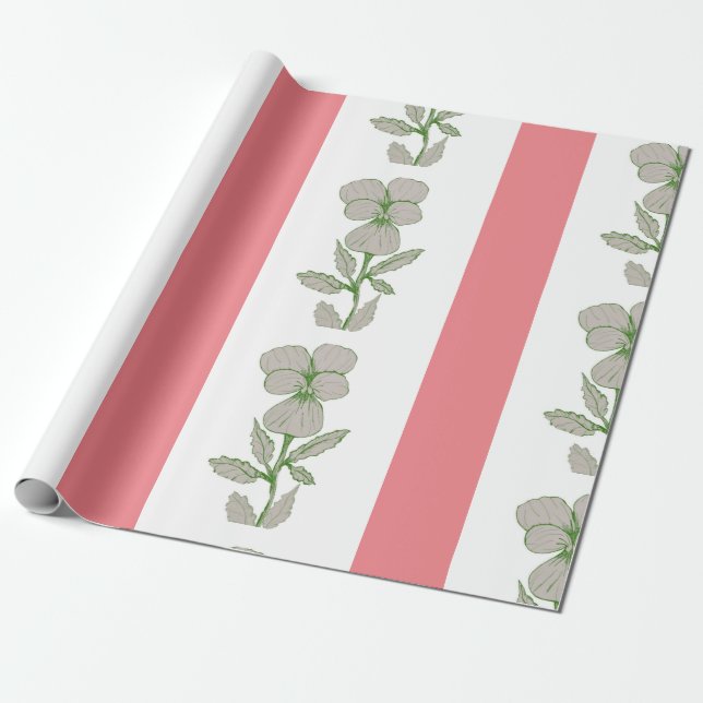 Cadeau Papier à enveloppement floral (Déroulé)