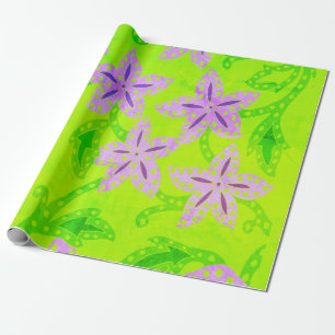 Cadeau Papier à enveloppement floral de la jungle