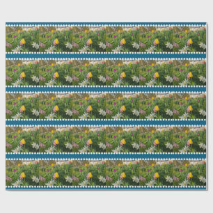 Cadeau Papier à enveloppement floral personnalisé