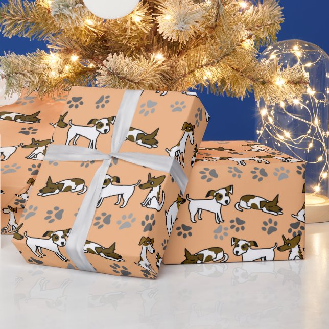 Cadeau Papier à enveloppement Jack Russell (Vacances)