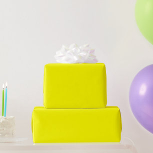 Cadeau Papier à enveloppement jaune
