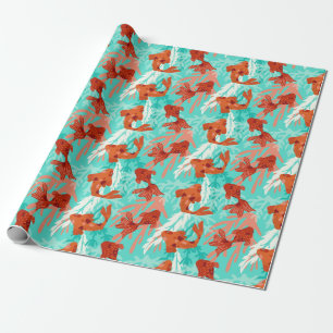 Cadeau Papier à enveloppement Koi et Goldfish