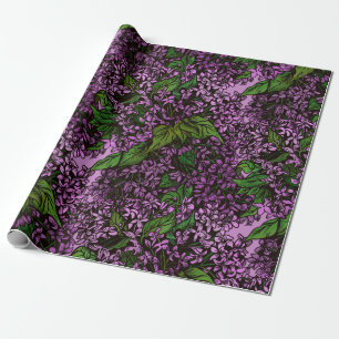 Cadeau Papier à enveloppement Lilac Fleurs