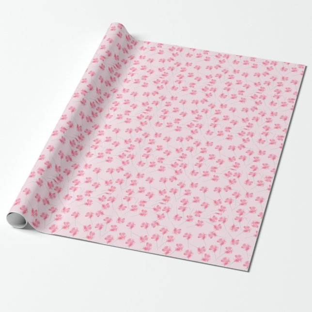 Cadeau Papier à enveloppement Lollipop rose (Déroulé)