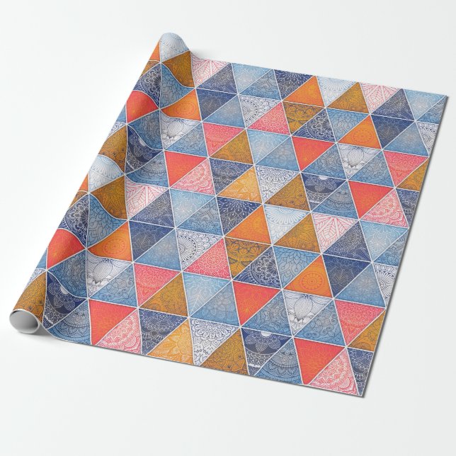 Cadeau Papier à enveloppement Mandala (Déroulé)