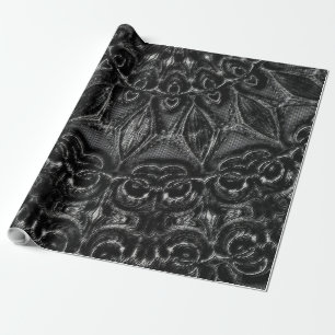 Cadeau Papier à enveloppement Mandala au charbon