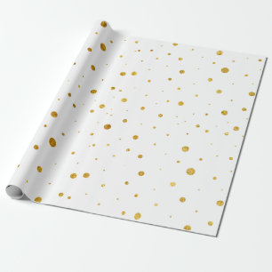 Cadeau Papier à enveloppement Motif de luxe Gold Foil Cu